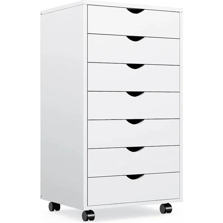 7 Drawer Wood Dresser Storage