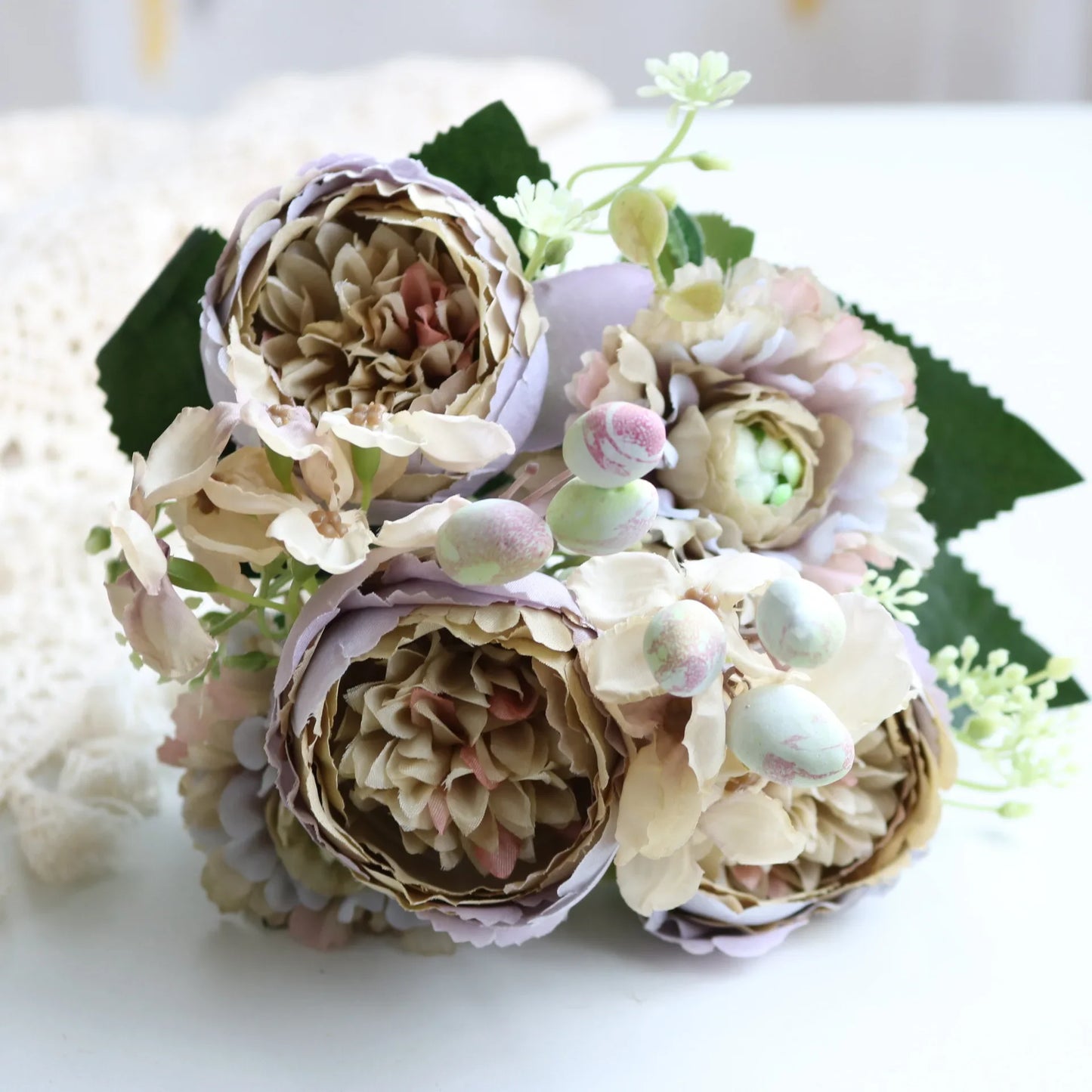 Artificial Peony Rose Bouquet