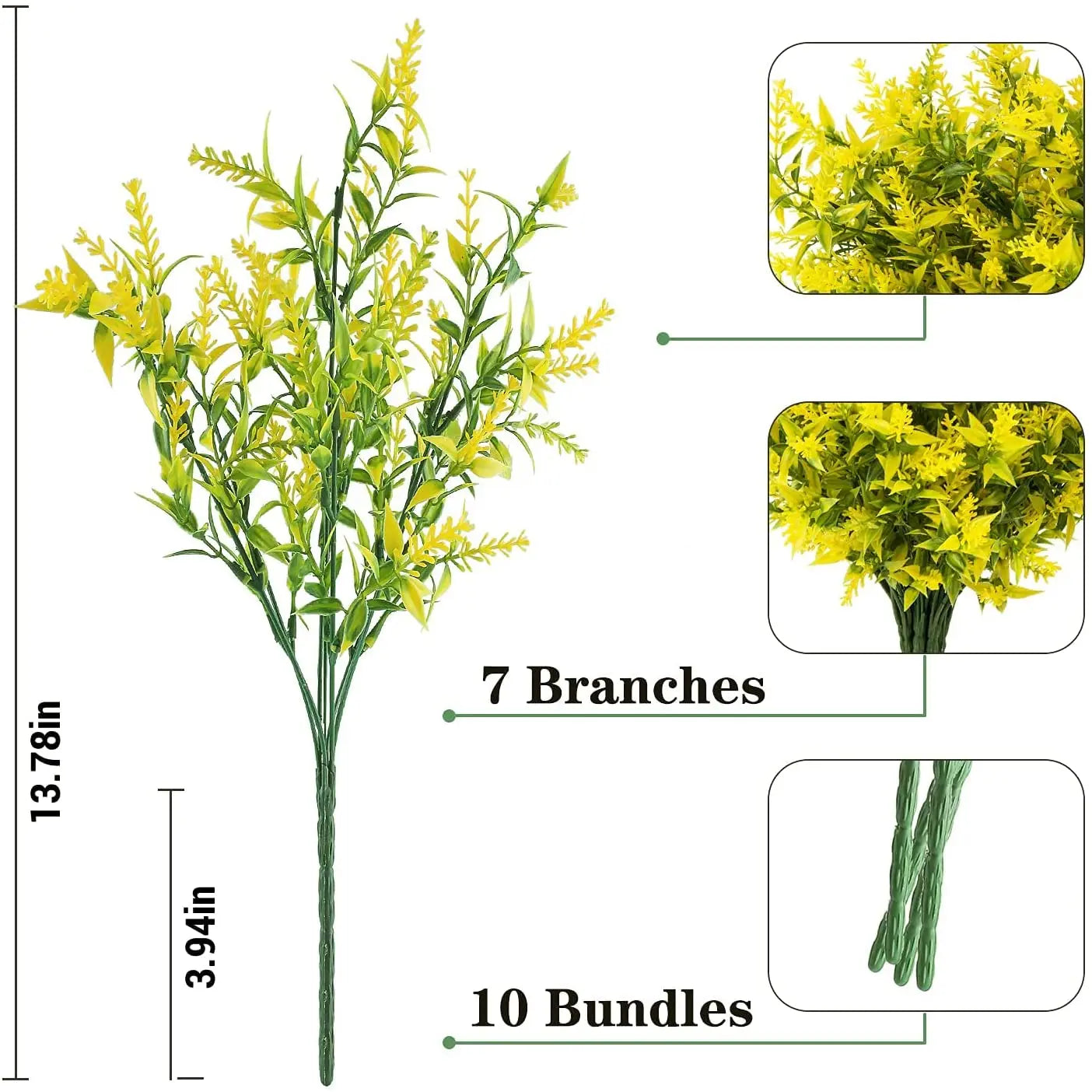 UV-Resistant Artificial Flower Shrubs