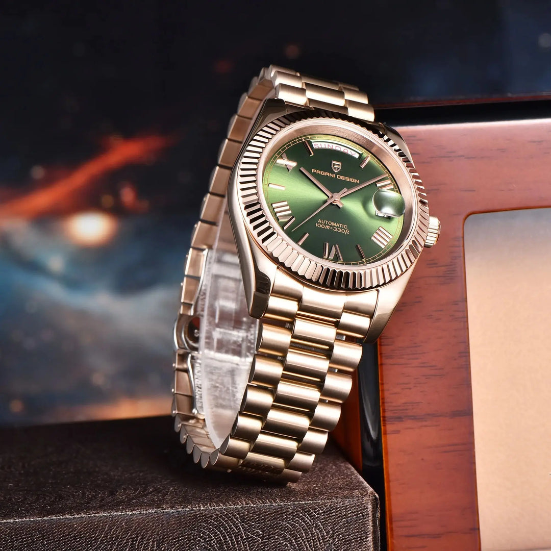 2024 New PAGANI DESIGN Rose Gold DD40 Luxury Automatic Watch Men Mechanical Wrist Watches Men Japan NH36A AR Sapphire crystal