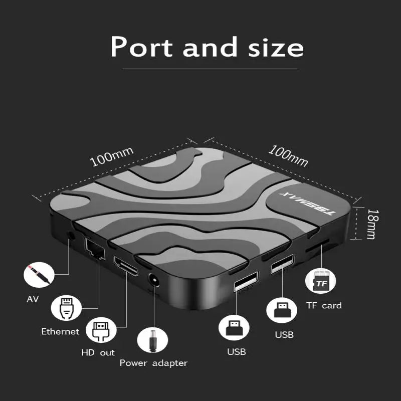 T95 MAX H618 Smart TV Box Android 12 2.4G 5G Dual Wifi Quadcore 1GB/2GB/4GB RAM 8GB16GB32GB64GB 8K HD Media Player Set Top Box