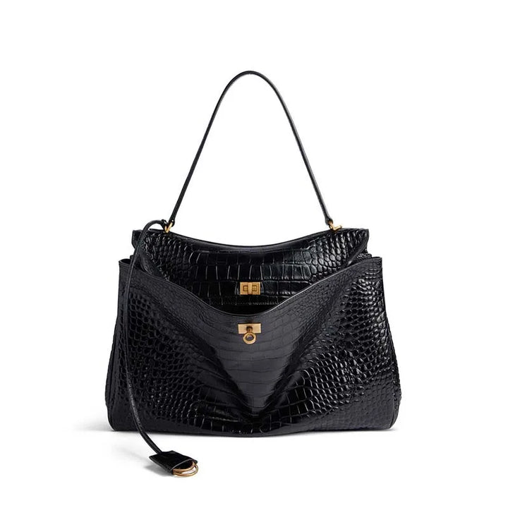 2025 Luxury Brand Rodeo Woman Bags Spring Autumn Genuine Leather Women Totes Fashion Gold Buckle Women Shoulder HandBags