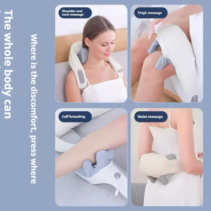 Oyeal Comfortable home portable multifunctional long range cervical spine massager pulse massager intelligent shoulder neck neck