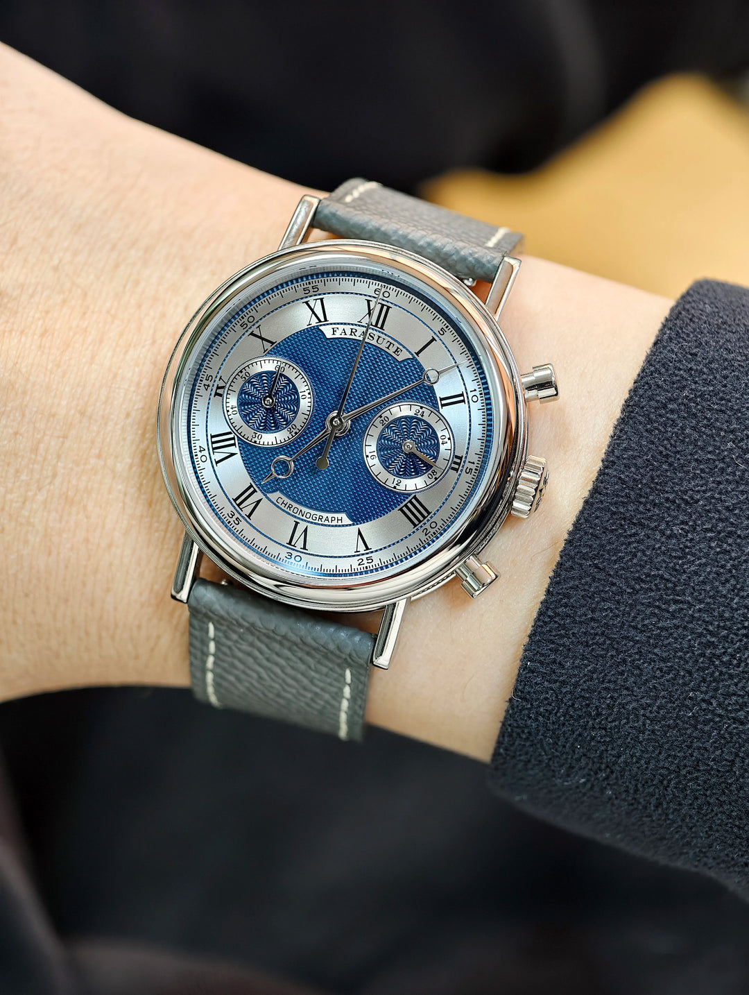 FARASUTE 2025 New Retro Mens Watches Quartz Watch For Men Speed Sports Chronograph  AR Coating  Sapphire VK64 Clock Reloj Hombre