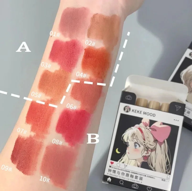 Creative Cigarette Shape Lipstick Set