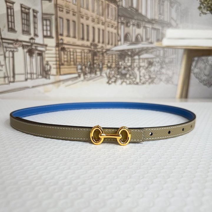 2025 New Luxury Brand Double sided Belt Width 15mm Fashion Designer Dress Jeans Women's Belt