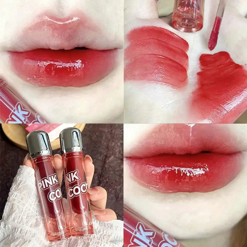 Dark Red Brown Mirror Lip Glaze