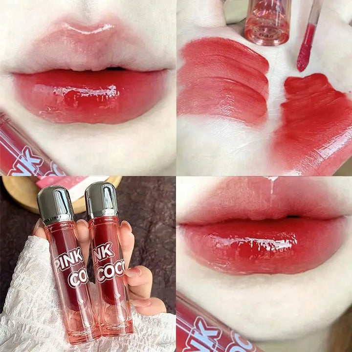 Dark Red Brown Mirror Lip Glaze