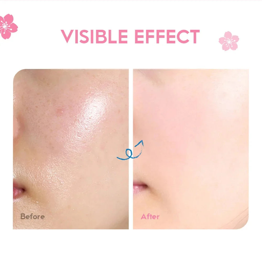 Japan Sakura Wrinkle Remover Face Serum Cream Anti-Aging Fade Fine Lines Lift Firming Vitamin C Whitening Rejuvenation Skin Care