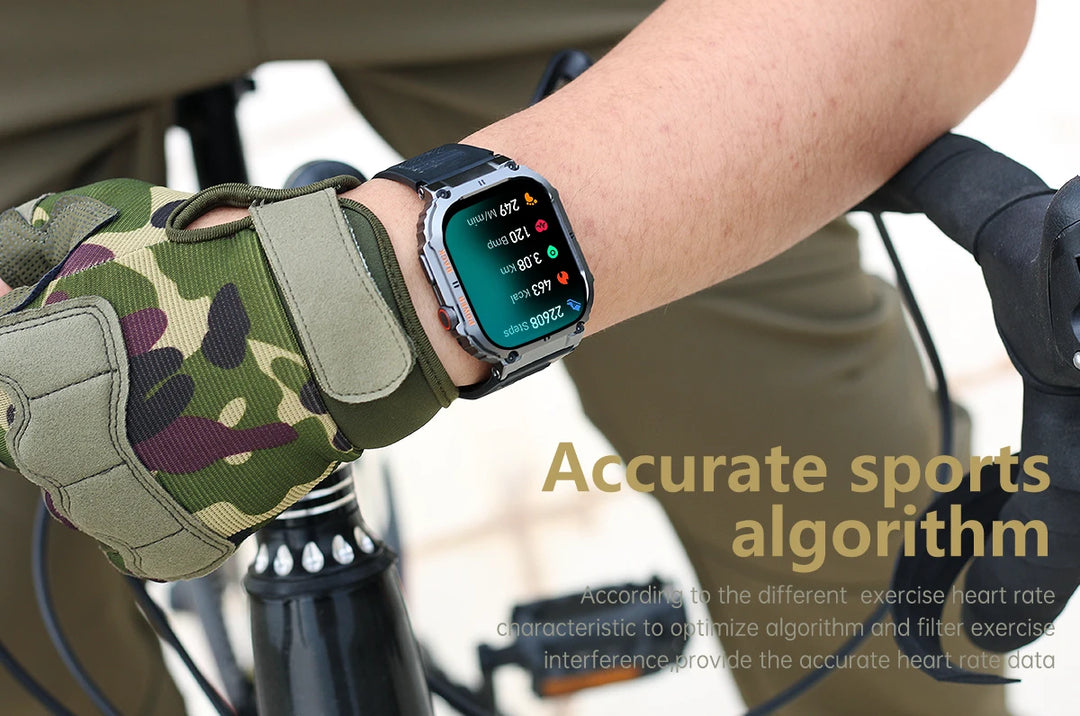LIGE 1.96”Bluetooth Call Smart Watch Men 400mAh Waterproof Sport Fitness Tracker health monitor Smartwatch for Android IOS Phone