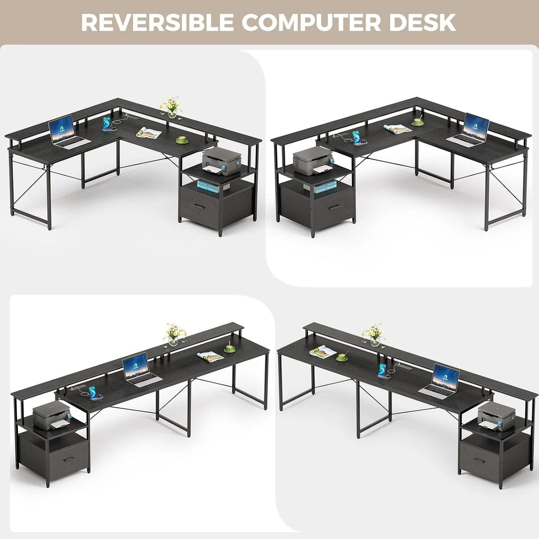 Office Desk with File Drawer