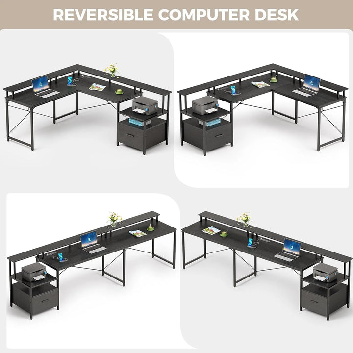 Office Desk with File Drawer