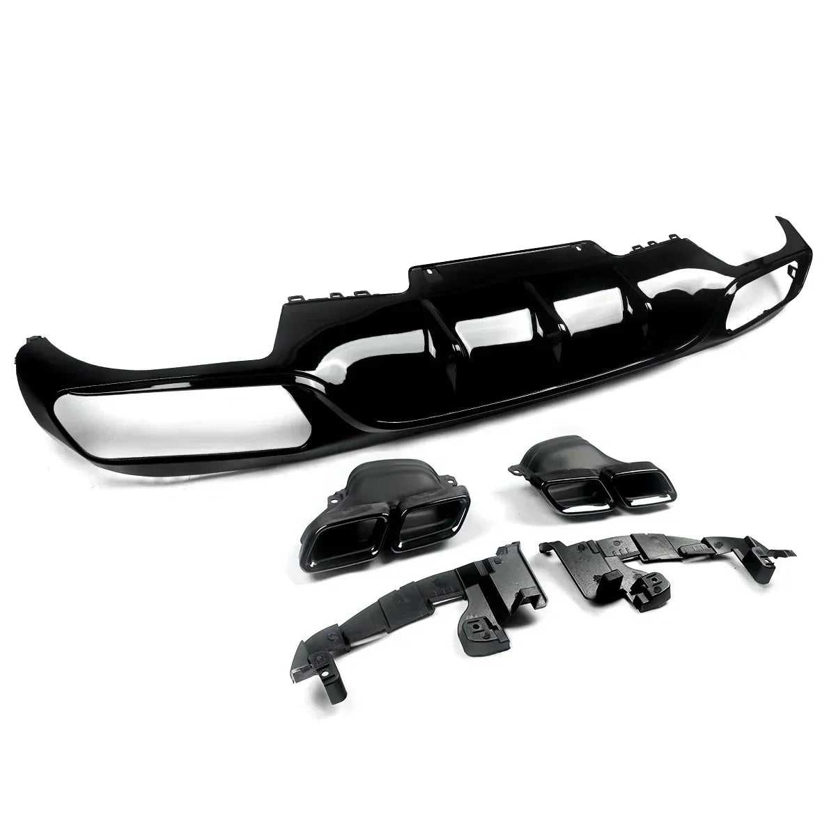 AMG Style Rear Diffuser With Exhaust Tip for Mercedes-Benz E-Class W213 2016-2020