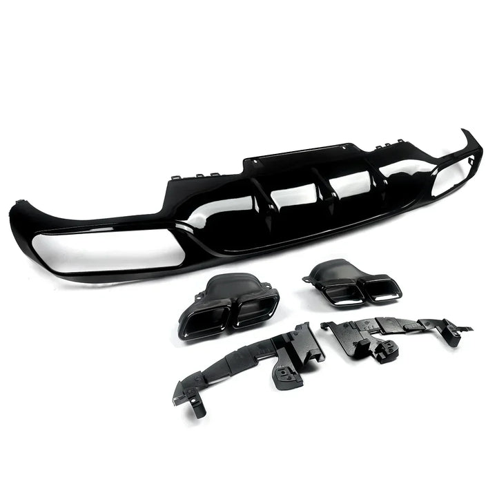 AMG Style Rear Diffuser With Exhaust Tip for Mercedes-Benz E-Class W213 2016-2020
