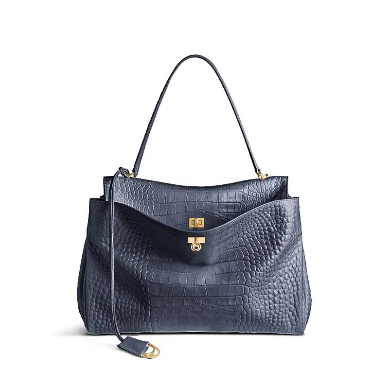 2025 Luxury Brand Rodeo Woman Bags Spring Autumn Genuine Leather Women Totes Fashion Gold Buckle Women Shoulder HandBags