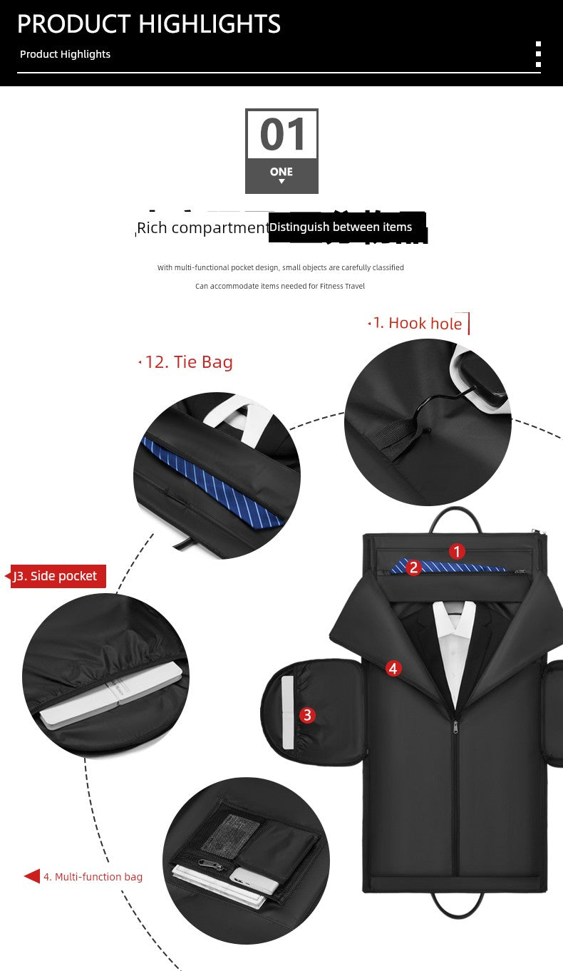 Travel Men Foldable and Portable Short Boarding Suit Bag