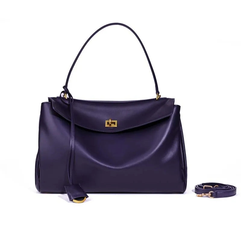 2025 Luxury Brand Rodeo Woman Bags Spring Autumn Genuine Leather Women Totes Fashion Gold Buckle Women Shoulder HandBags