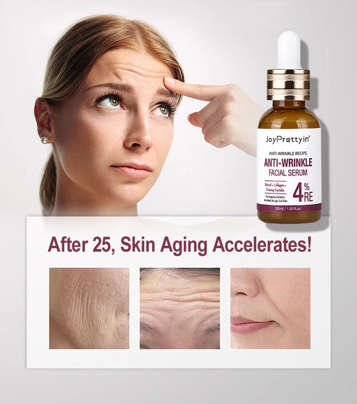 Retinol Anti Wrinkle Aging Face Serum Smooth Moisturizing Fade Fine Line Firming Nourishing Essence Moisturiz Facial Serum