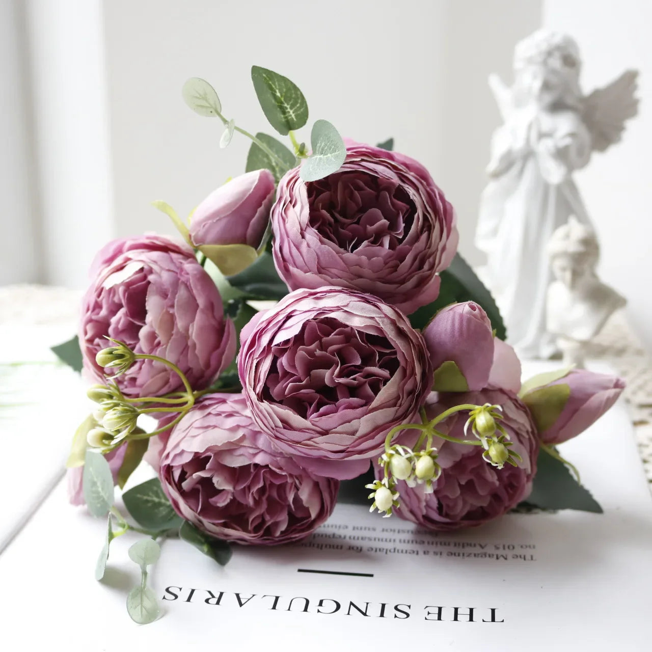Artificial Peony Rose Bouquet