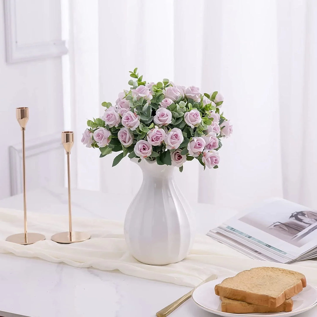 Artificial Silk Rose & Peony Bouquet