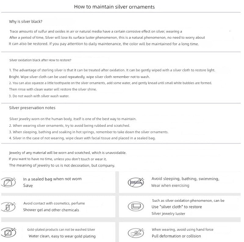 Four-Leaf Clover Genuine Love Necklace Women's Sterling Silver 999