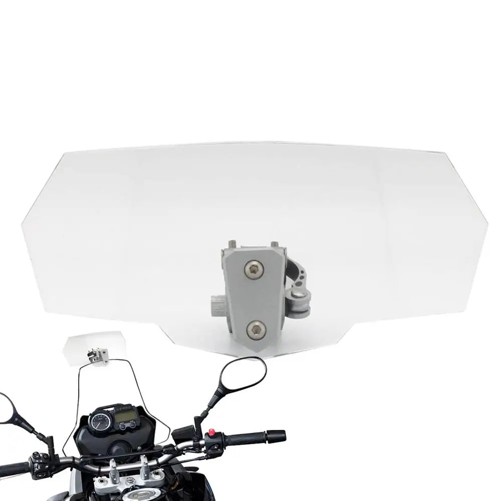 Motorcycle Windshield Extension Heightened Windshield Spoiler Clip Adjustable on Windshield Extension Motorcycle Wind Deflector