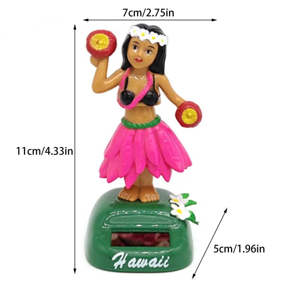 HulaGirl Dashboard Doll HulaGirl Dashboard Hawaii Dancing Girl Car Dashboard Decorations Solar Dancing Figure Toy