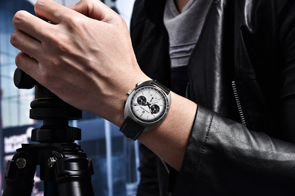 PAGANI DESIGN Men's Watches Luxury Quartz Wrist Watch For Men AR Sapphire Speed Chronograph Retro Dial Clock Reloj Hombre 2023
