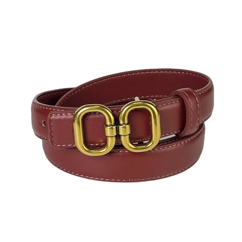 2025 luxury brand leather belt for men women designer alloy buckle waist strap female jeans trouser dress waistband
