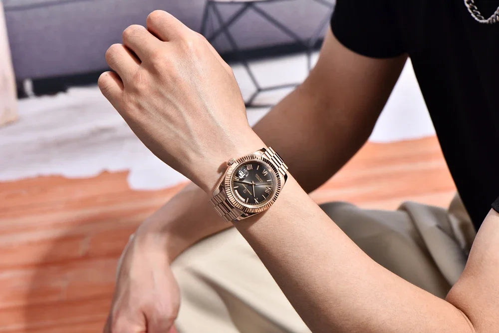 2025 New PAGANI DESIGN DD36 Man Watch Rose Gold Luxury Men Mechanical Watches Sapphire Mirror Automatic Watch For Men Waterproof