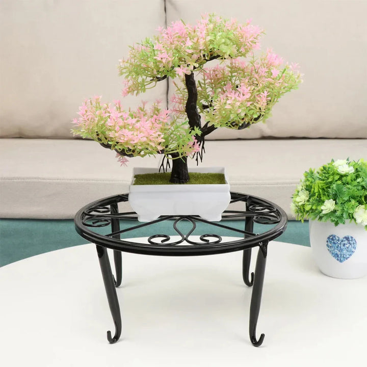 Metal Plant Stand with Saucer