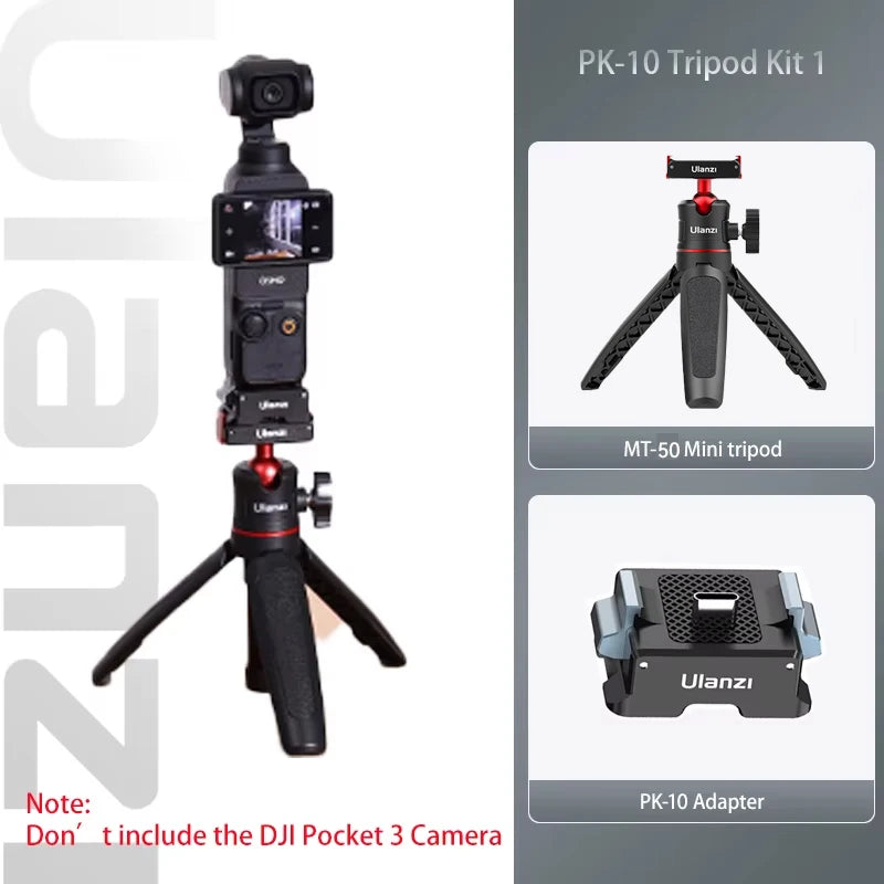 Ulanzi MT-50 Magnetic Tripod for Dji Osmo Action 5 4 3 Adjustable Underwater Selfie Stick Stand Mount Action Camera Accessories