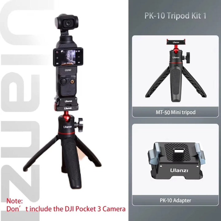 Ulanzi MT-50 Magnetic Tripod for Dji Osmo Action 5 4 3 Adjustable Underwater Selfie Stick Stand Mount Action Camera Accessories