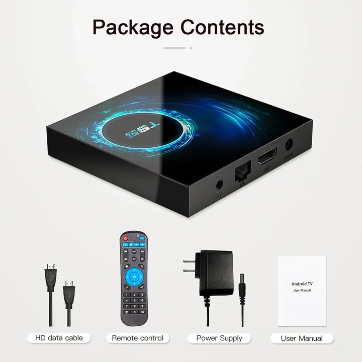 T95 TV Box HD 6K Allwinner H616 Quad-core 3D Graphics Dual Wifi 2.4G & 5G Bluetooth 5.0 Smart Android 10 Player Set-top Box