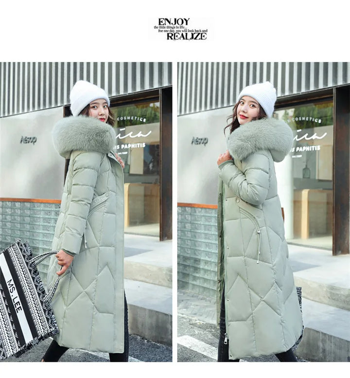 2024 New Autumn Winter Coat Women Thicken Warm Oversized Hoodies Casual Loose Korean Autumn Winter Fashion  Cotton Parkas Coat