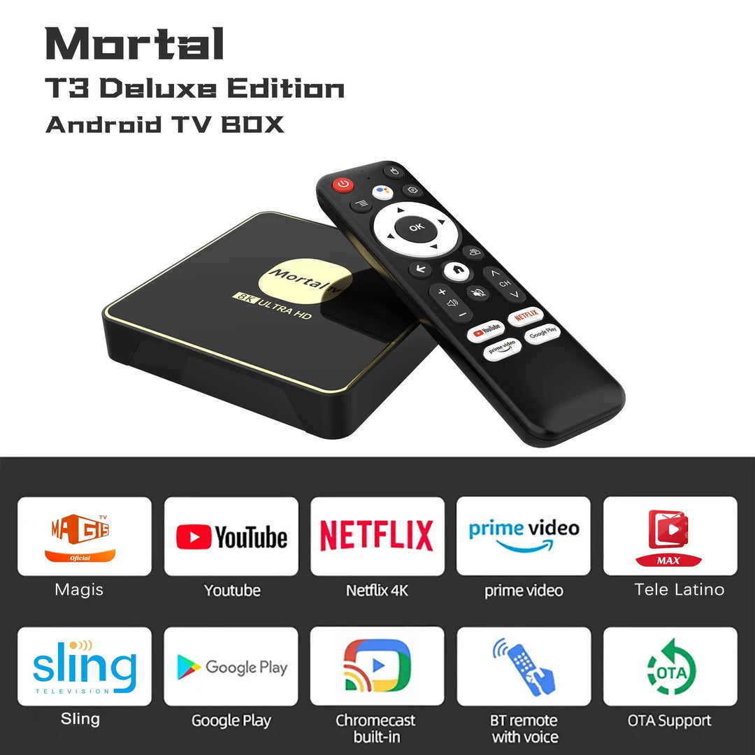Smart TV Box Android13 CPU Rockchip3528 Google Assistant Wifi6 Transmission 64GB128GB  Bluetooth Chromecast  Multi Language