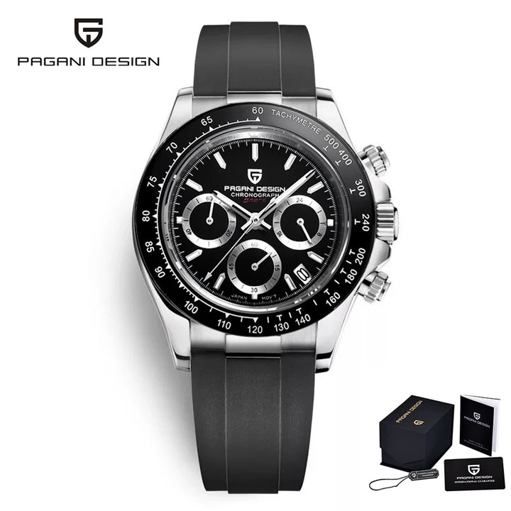 PAGANI DESIGN New 2024 Quartz Men's Watches Business Watch Mens Watches Top Brand Luxury Watch Men Chronograph VK63 Waterproof