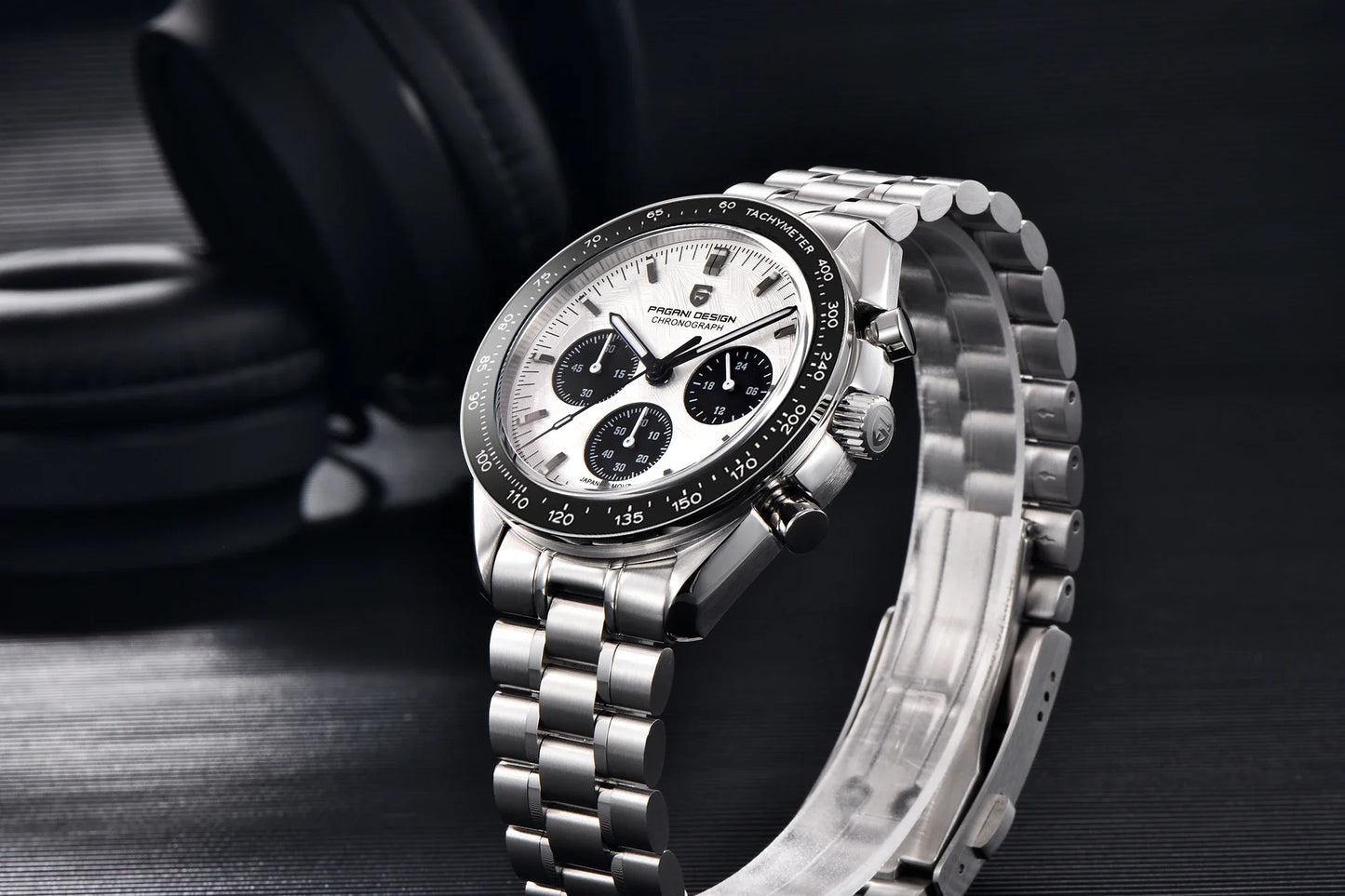 PAGANI DESIGN Moon Mens Watches 2023 Top Brand Luxury Quartz Watch For Men Chronograph Luminous Sapphire Mirror Waterproof Clock