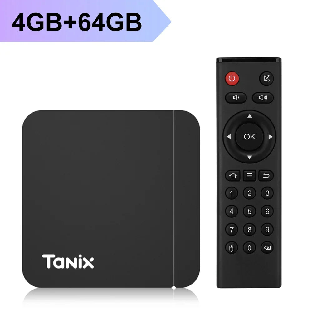 Tanix W2 Smart TV Box Android 11 Amlogic S905W2 4GB 64GB Support AV1 Dual Wifi  Media Player TVBOX Set Top Box 32GB 2GB 16GB