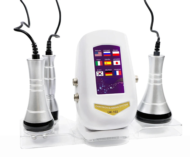 3 In 1 40K  Cavitation  Machine Body Facial Radiofrequency Massage Weight Loss Machine Body Shaping Slimming Fat Burn