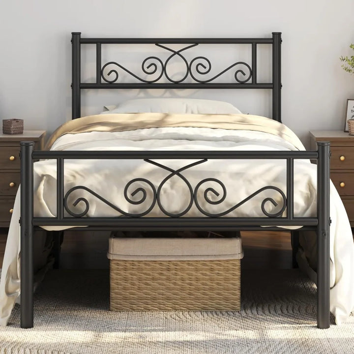 Twin Metal Platform Bed Frame