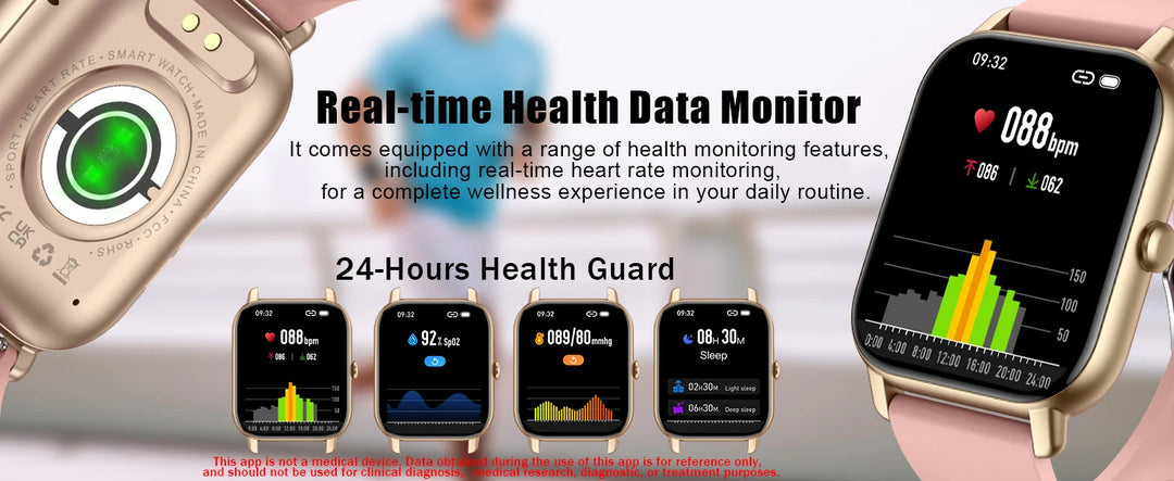 AI Voice Assistant Smart Watch for Men/Women, 1.85'' HD Touch Screen Fitness Trackers with Wireless Call/ IP68 Waterproof