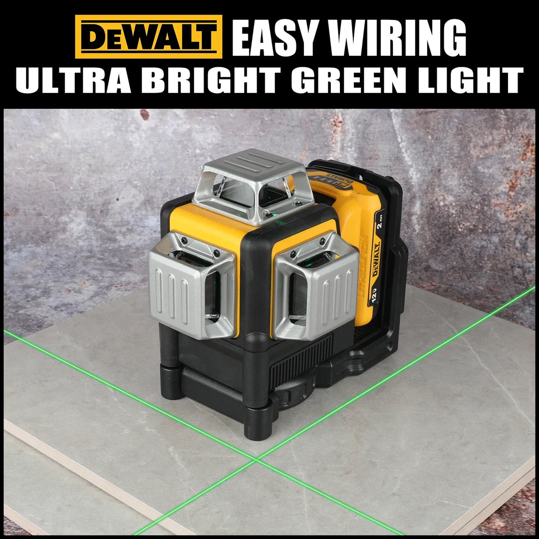 NEWDEWALT DW089LG 12 lines Laser Level 360 Self-Leveling Laser Level Horizontal And Vertical 12V Battery Tool Cross Line