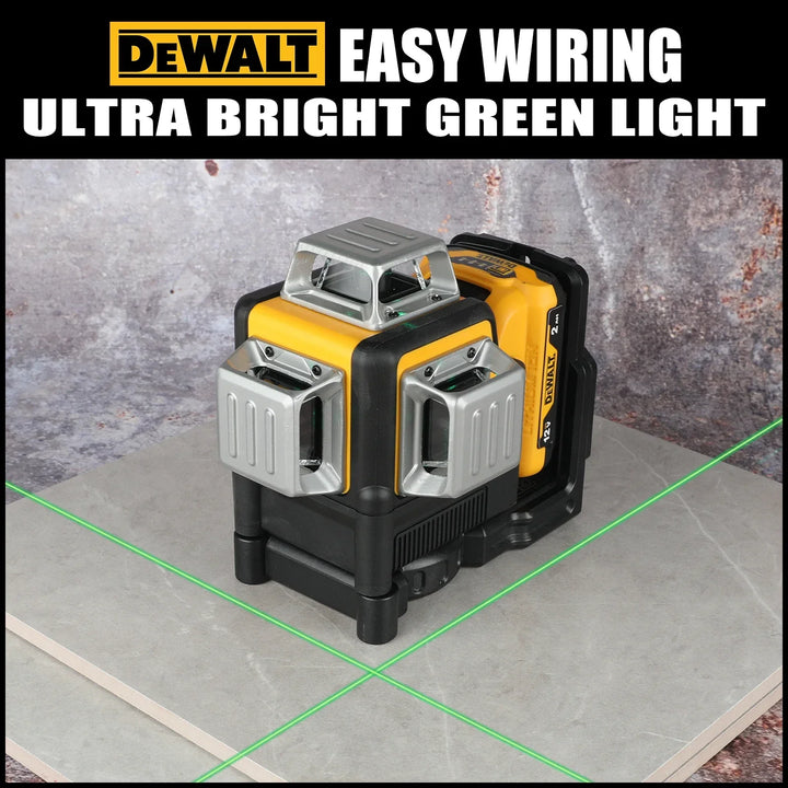 NEWDEWALT DW089LG 12 lines Laser Level 360 Self-Leveling Laser Level Horizontal And Vertical 12V Battery Tool Cross Line