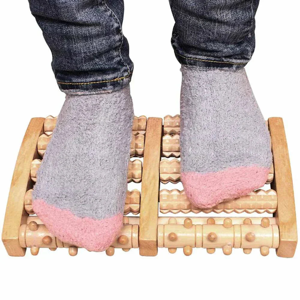 Premium Wooden Foot Roller Massage