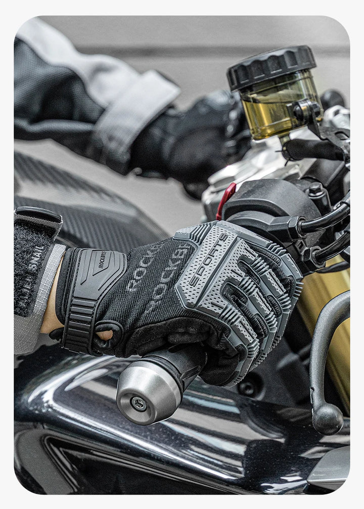 ROCKBROS Cycling Gloves Tactical Gloves SBR Thickened Pad Shockproof Breathable GEL Bike Motorcycle Winter Warmer Full Finger