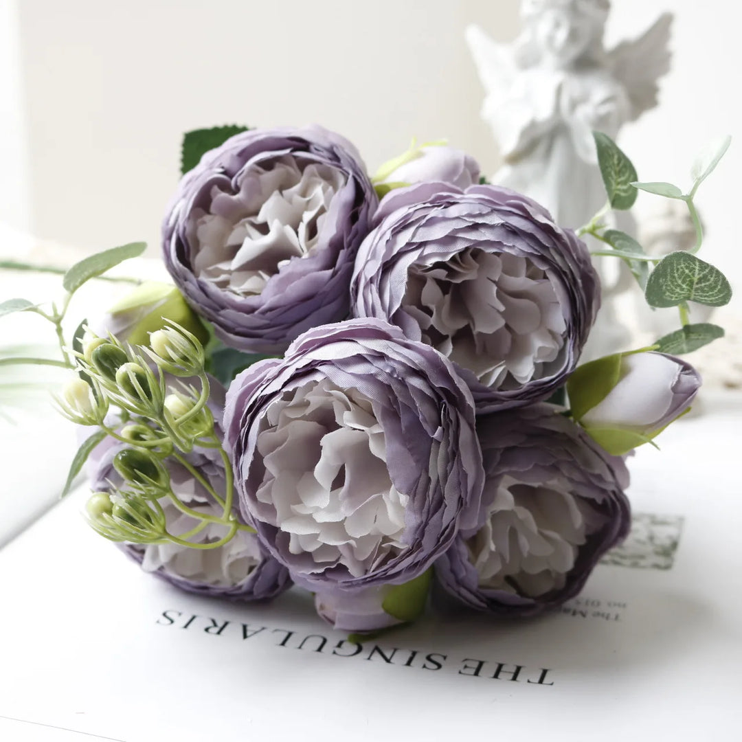 Artificial Peony Rose Bouquet