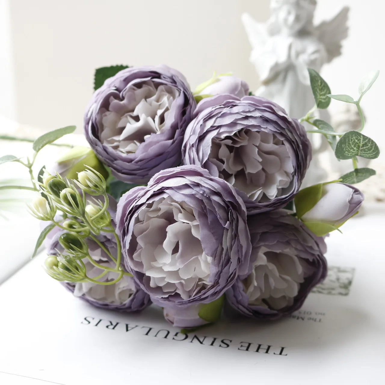 Artificial Peony Rose Bouquet