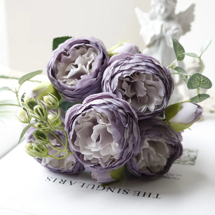 Artificial Peony Rose Bouquet