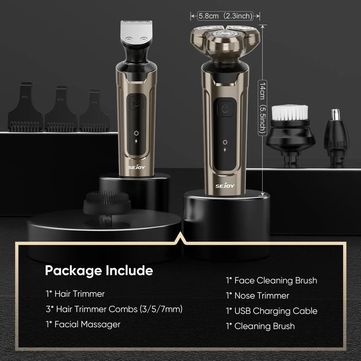 Sejoy Electric Hair Clipper for Men  5 in 1 Electric Nose Hair Trimmer Professional Cutting Machine Rechargalbe
